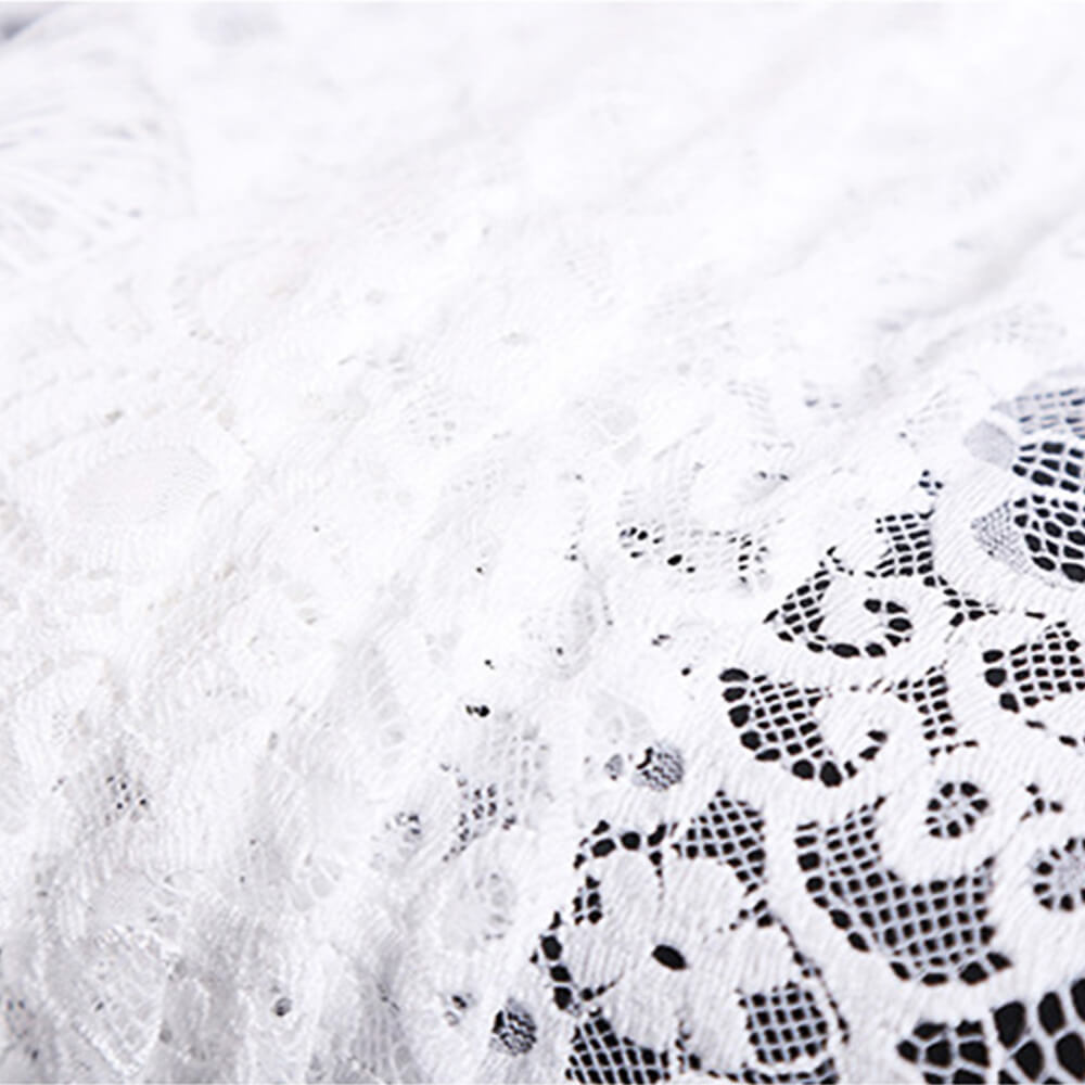 Lace Fabric Eyelash Cutwork Nylon for Apparel Wholesale Supplier 3